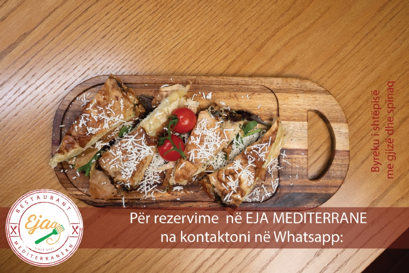 Byreku i shtepise me gjize dhe spinaq nga Restorant EJA MEDITERRANE, rezervim tavoline restorant Tirane qender, darkë restorant autentik italian Tirane qender, restorant kuzhine italiane autentike Tirane qender, rezervim darke restorant Tirane