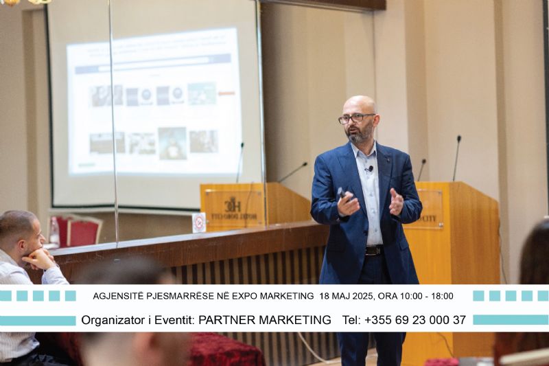  Eventin Expo Marketing pa Kufij, 18 Maj 2025, Ora 10:00  18:00, Tiranë, Hotel Doro City, Online në Zoom, Event HIBRID