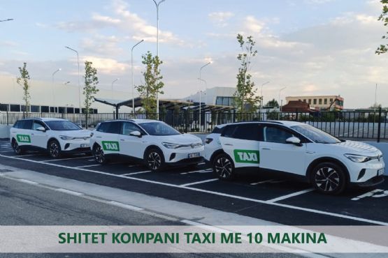 Shitet nje kompani me 10 taxi makina elektrike, Njoftim per shitje taxi,...