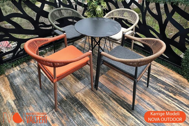 Karrige Modeli NOVA OUTDOOR, karrige alumini per tarace dhe verande, kar...